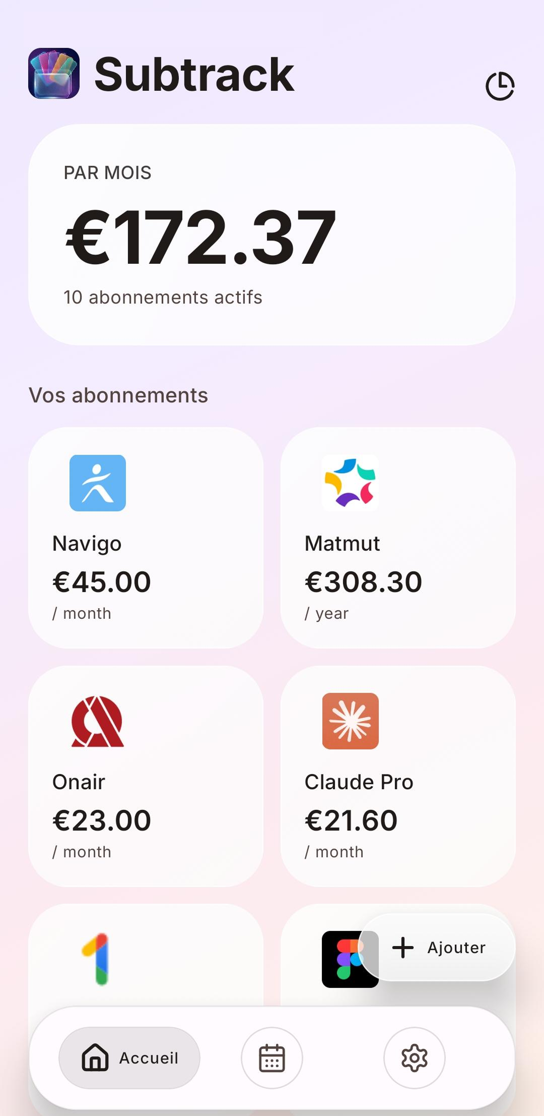 Subtrack — Accueil